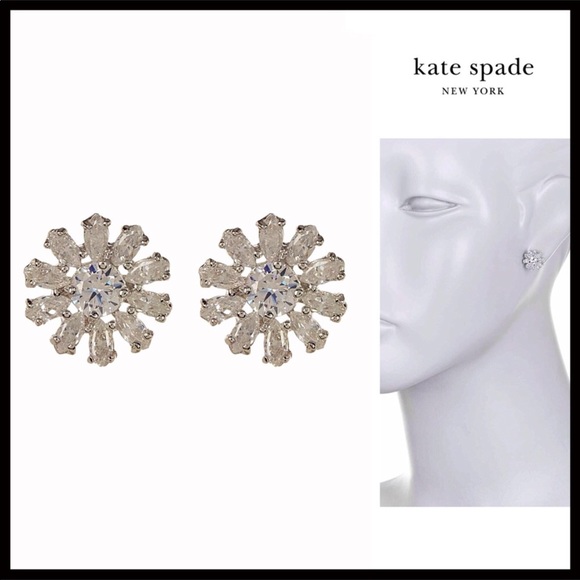 ❌SOLD❌KATE SPADE CRYSTAL BOUQUET EARRINGS - Picture 8 of 8